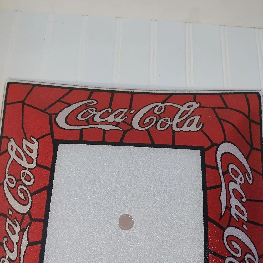 Vintage Tiffany Style Coca Cola Ceiling Light Shade Glass Lamp Cover Fixture